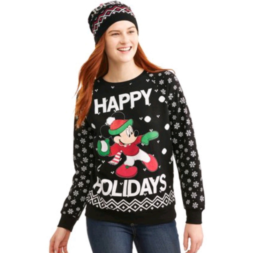Mickey Mouse  sweater with beanie